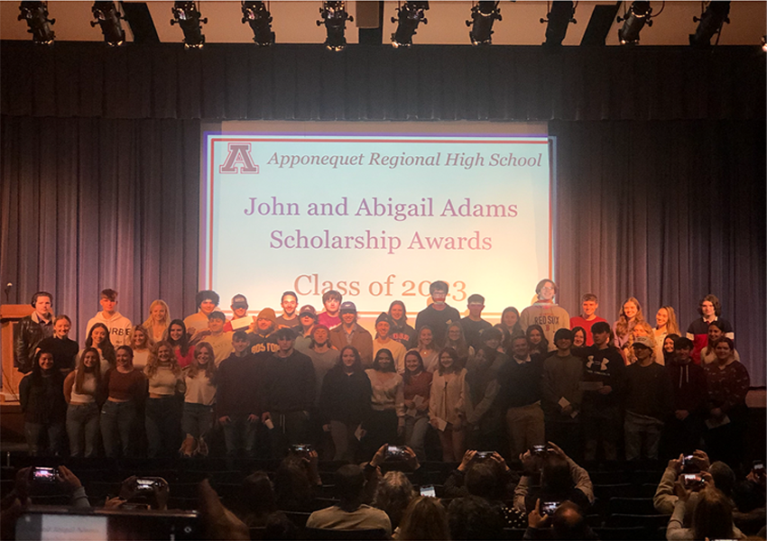 54 high achieving Senior recipients of the John and Abigail Adams Scholarship!